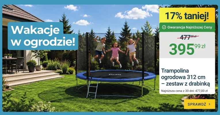 Trampolina ogrodowa Funfit 312 cm promocja w ERLI