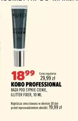 Baza pod sypkie cienie Glitter Fixer Kobo Professional promocja w Drogerie Natura