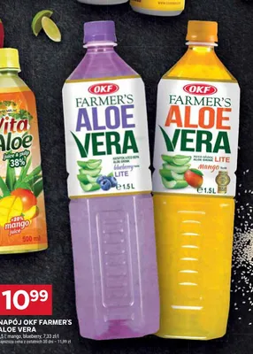 Napój aloe vera mango lite promocja w Stokrotka