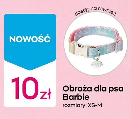 Obroża dla psa Barbie promocja w Pepco