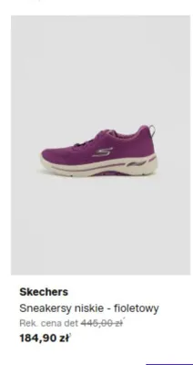 Sneakersy niskie Skechers fioletowy promocja w Lounge by Zalando