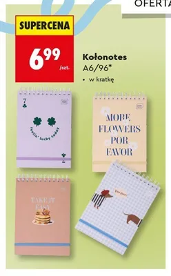 Kołonotes A6/96 Interdruk promocja w Biedronka