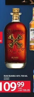 Rum Bumbu 40% promocja w Selgros