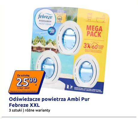 Odświeżacz powietrza Ambi Pur Febreze XXL 3-pak promocja w Action