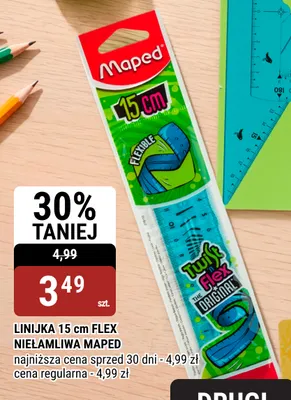 Linijka 15 cm Flex Maped promocja w bi1