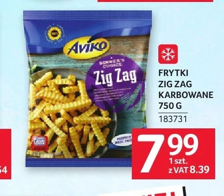 Frytki Zig Zag karbowane Aviko promocja w Selgros