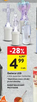 Świeca LED promocja w Intermarche