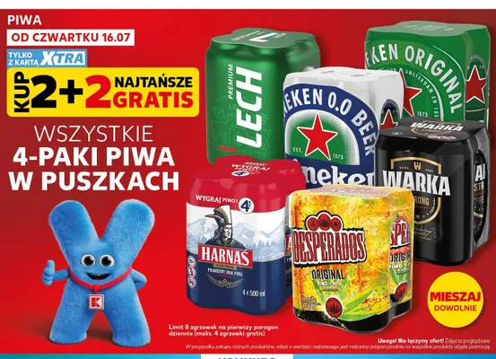 Piwo Heineken Original 4-pak promocja w Kaufland