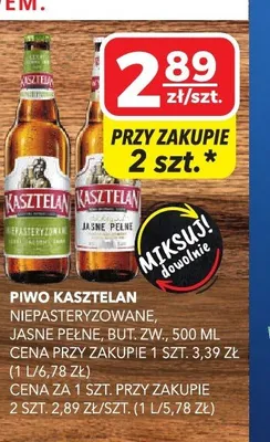 Piwo KASZTELAN promocja w Top Market