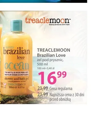 Żel pod prysznic TREACLEMOON Brazilian Love promocja w Hebe