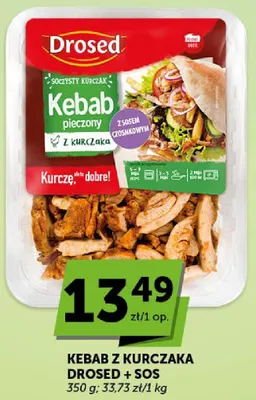 Kebab z kurczaka + sos promocja w Groszek