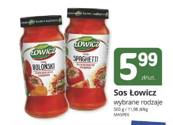 Sos spaghetti Łowicz promocja w Marketvita