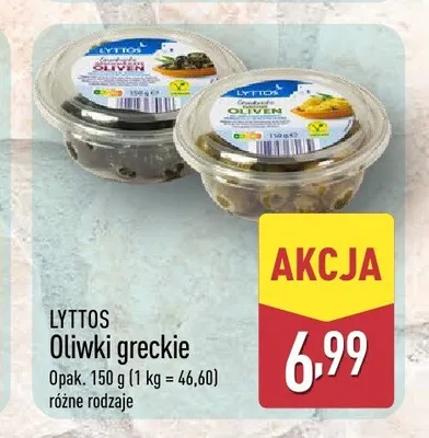 Oliwki greckie zielone Lyttos promocja w Aldi