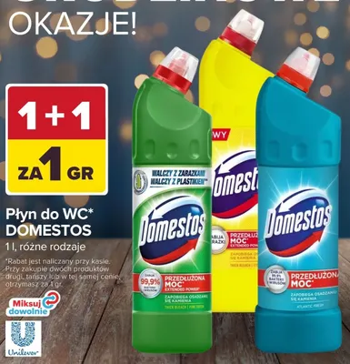 Płyn do WC Domestos Przedłużona Moc Pine Fresh promocja w Carrefour