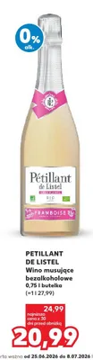 Wino musujące bezalkoholowe Petillant de Listel Framboise promocja w Kaufland