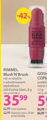 Róż w sztyfcie z witaminą E Blush 'N Brush promocja w Hebe
