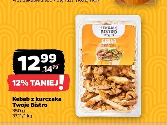 Kebab z kurczaka Twoje Bistro promocja w Netto