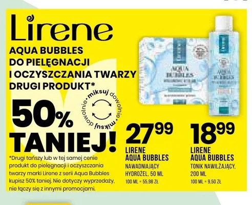 Tonik nawilżający Lirene Aqua Bubbles promocja w Drogerie Natura