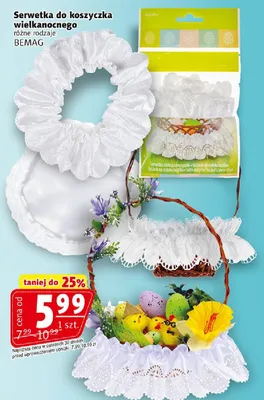 Serwetka do koszyczka wielkanocnego różne rodzaje promocja w Prim Market