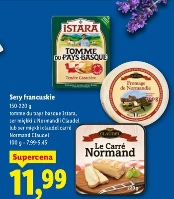 Ser miękki z Normandii Claudel promocja w Lidl