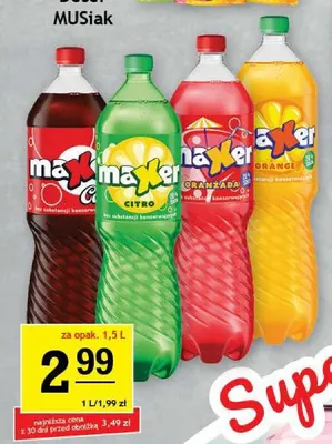 Napój gazowany Maxer Orange promocja w Gram Market