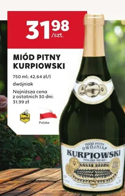 Miód pitny kurpiowski promocja w Stokrotka