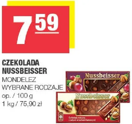 Czekolada Nussbeisser promocja w SPAR