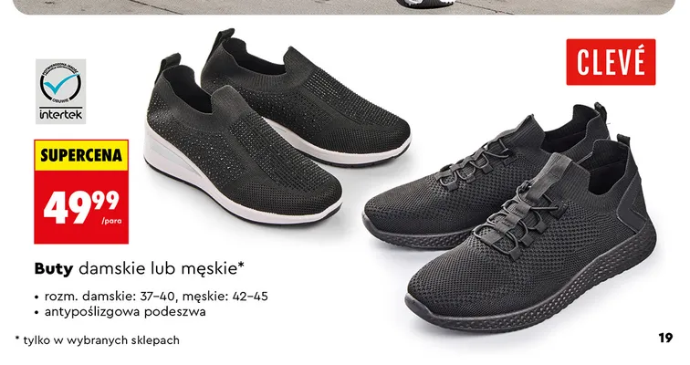 Buty męskie Clevé promocja w Biedronka