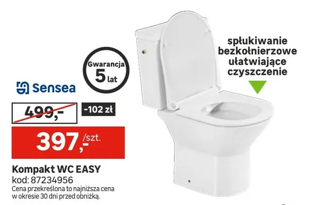 Kompakt WC EASY promocja w Leroy Merlin