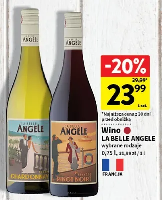 Wino Chardonnay promocja w Intermarche