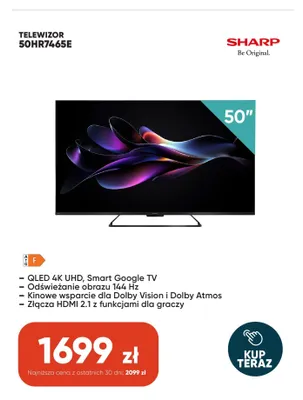 Telewizor Sharp 50HR7465E promocja w Max Elektro