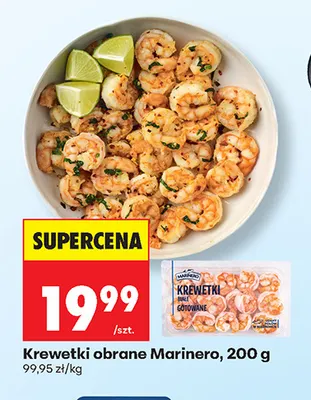 Krewetki obrane Marinero promocja w Biedronka