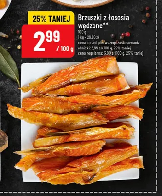 Brzuszki z łososia wędzone promocja w POLOmarket