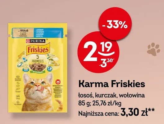 Karma Friskies łosoś, kurczak, wołowina promocja w Żabka