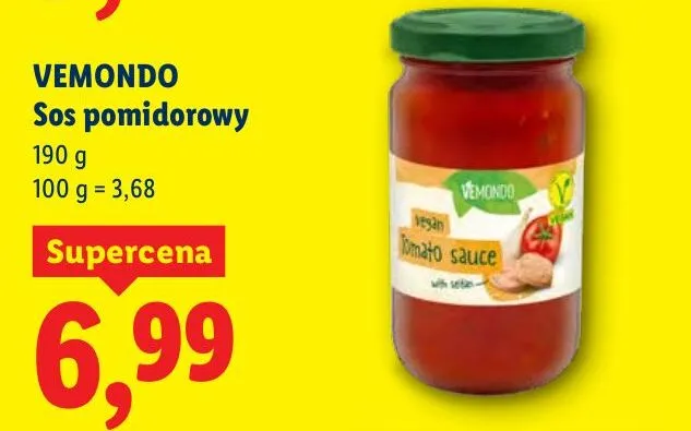 Sos pomidorowy promocja w Lidl