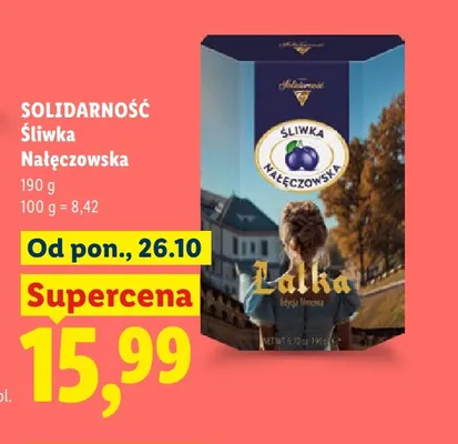 Praliny Solidarność Śliwka Nałęczowska Lalka edycja filmowa promocja w Lidl
