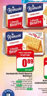 Herbatniki Petit Beurre Bahlsen promocja w Dino