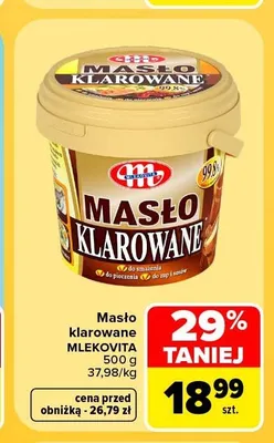 Masło klarowane Mlekovita promocja w Carrefour