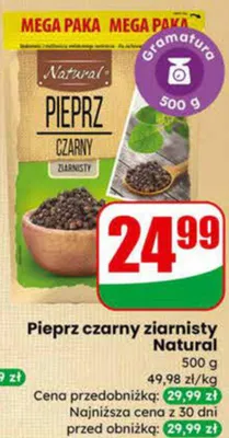 Pieprz czarny ziarnisty promocja w Dino