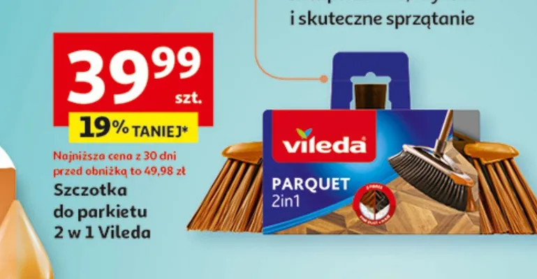 Szczotka do parkietu 2 w 1 promocja w Auchan