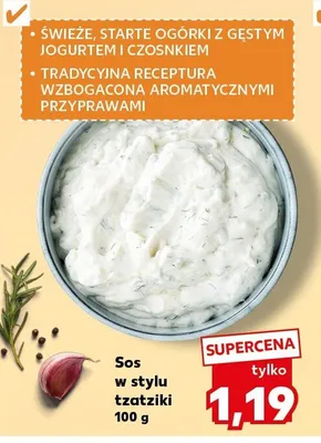 Sos w stylu tzatziki promocja w Kaufland