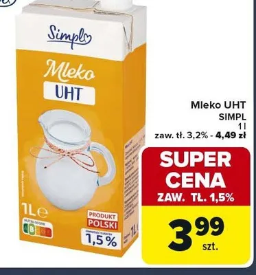 Mleko UHT promocja w Globi