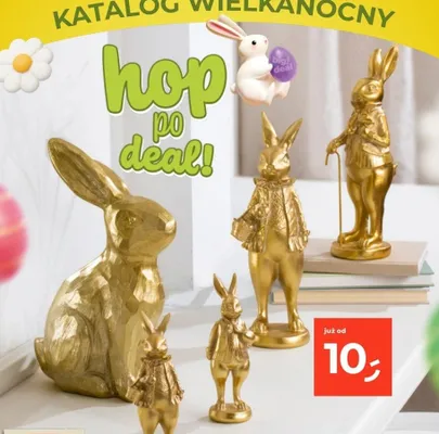 Figurki wielkanocne zajączki dekoracyjne promocja w Dealz