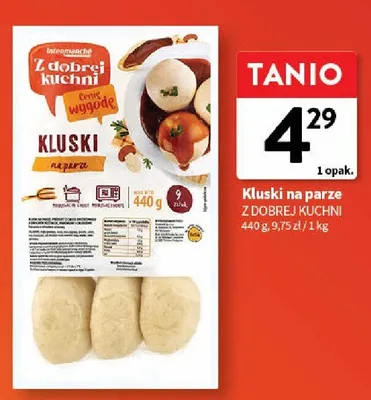 Kluski na parze promocja w Intermarche