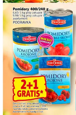 Pomidory Podravka promocja w Prim Market