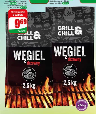 Węgiel drzewny Grill&Chill promocja w Dino
