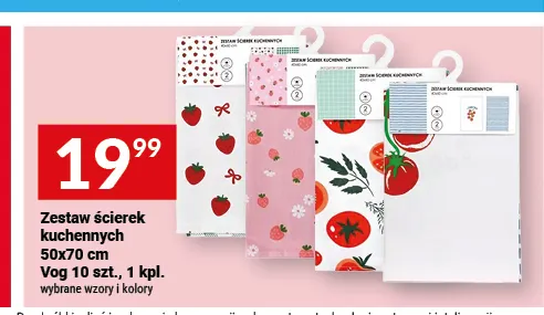 Zestaw ścierek kuchennych 50x70 cm Vog promocja w Twój Market