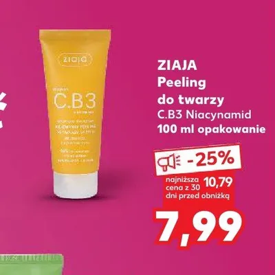 Peeling do twarzy Ziaja C.B3 Niacynamid promocja w Kaufland