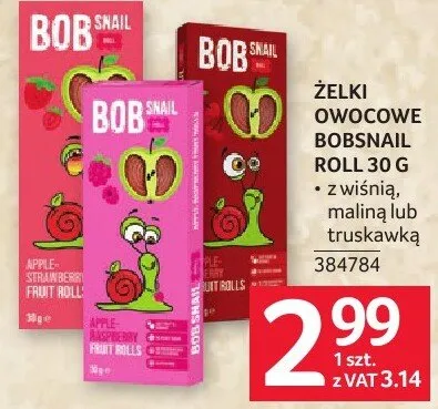 Żelki owocowe Bob Snail 30 g promocja w Selgros