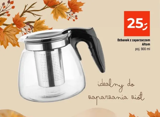 Dzbanek z zaparzaczem Altom 900 ml promocja w Dealz